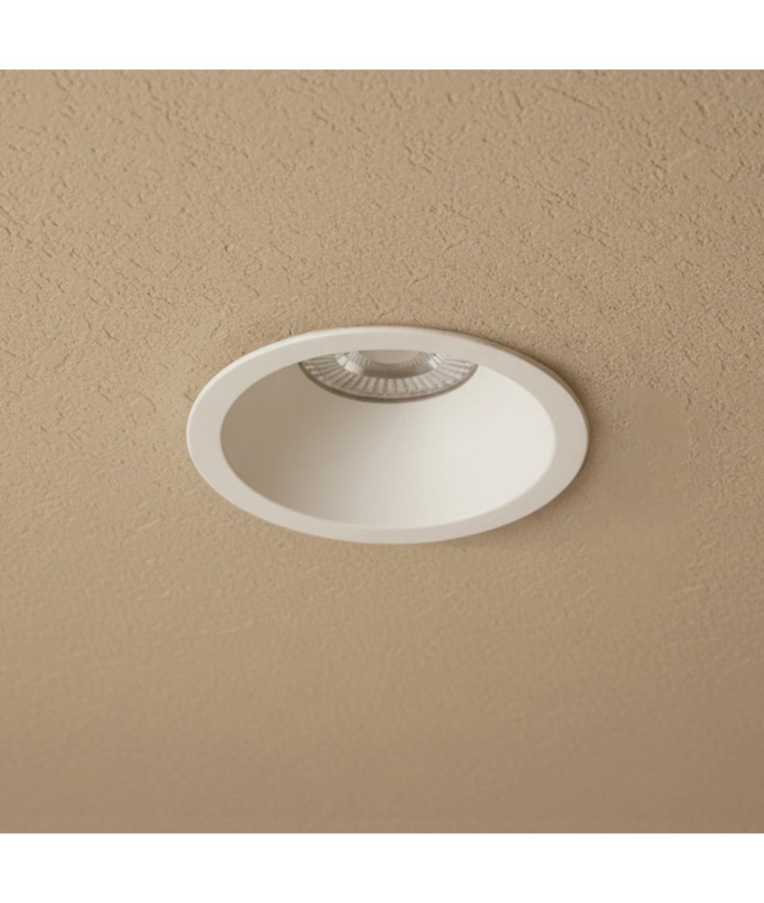 kelvo® DELTA KLV-101-0033 Χωνευτό Φωτιστικό Downlight Σποτ για Λάμπα MR16 με Ντουί GU10 AC 220-240V IP20 - Λευκό Ματ - Μ8.5 x Π8.5 x Υ3.5cm - Q7.5cm